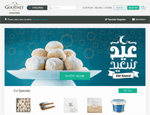 Tablet Screenshot of gourmetegypt.com